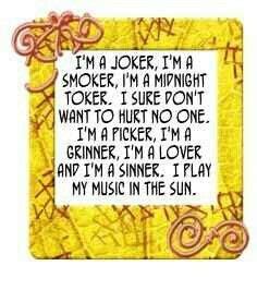 the joker lyrics|i'm a smoker toker.